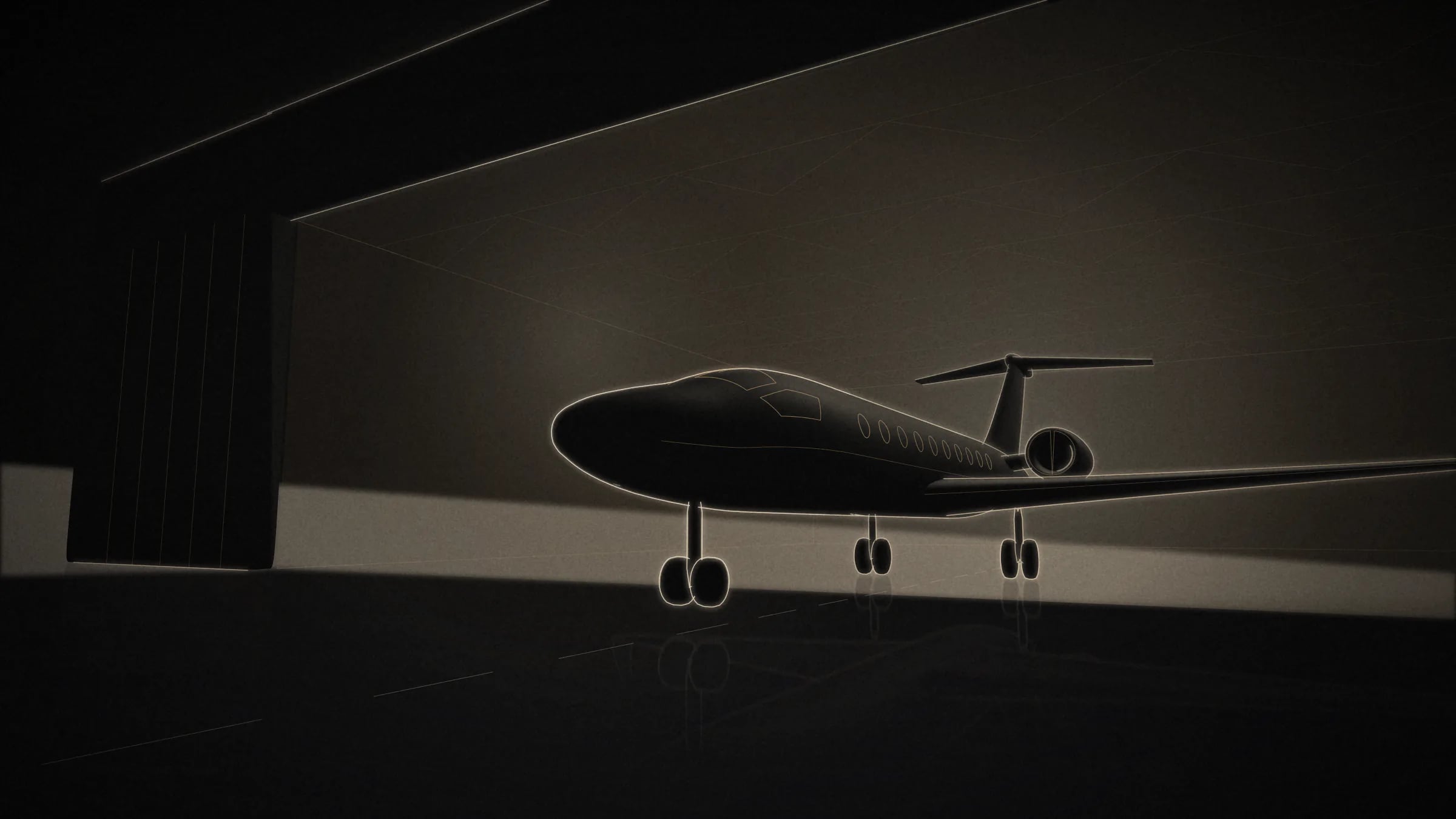 Hangar aperto — Campagna · Aviazione privata
